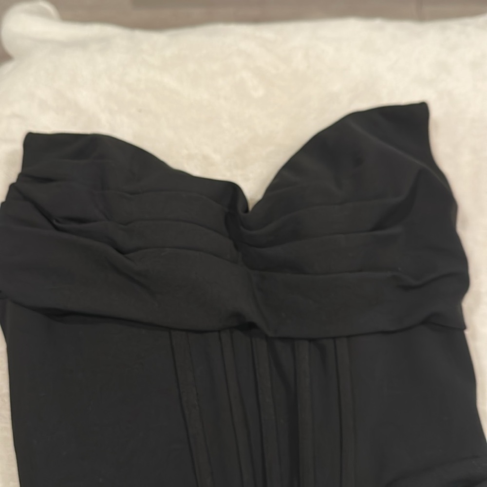 Black long corset dress - Picture 4 of 7